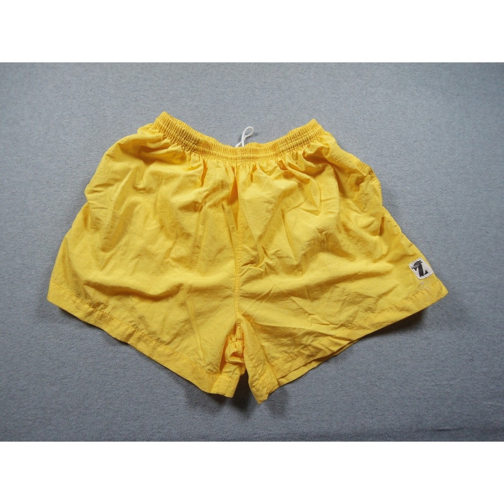 Vintage Jimmy  Z Shorts Mens Medium Yellow Boardshorts Swim Trunks Surf Skate